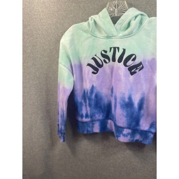 Justice Girls Tie Dye Hoodie Sweatshirt Pullover Colorful Youth - Picture 7 of 11